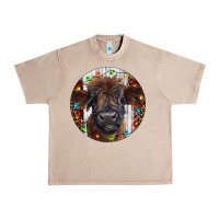 French Oak Western Christmas Calf Urban Heavy Tee - RanaPortraitStore