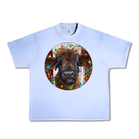 Grape Ice Western Christmas Calf Urban Heavy Tee - RanaPortraitStore