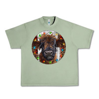 Oil Green Western Christmas Calf Urban Heavy Tee - RanaPortraitStore