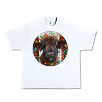 White Western Christmas Calf Urban Heavy Tee - RanaPortraitStore