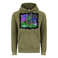 Vintage Olive halloween skull and leopard background Vintage Hoodie - BundleAndBundleShop