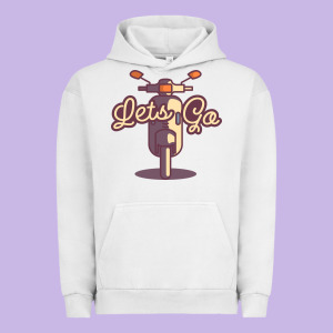 Vespa Urban Hoodie Designed By Artisfamous