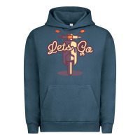 Pigment Midnight Navy vespa Urban Hoodie - artisFamous