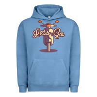 Pigment Pebble Blue vespa Urban Hoodie - artisFamous