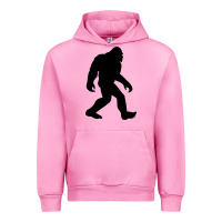 Fuchsia Pink bigfoot in black design Urban Hoodie - artisFamous