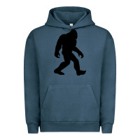 Pigment Midnight Navy bigfoot in black design Urban Hoodie - artisFamous