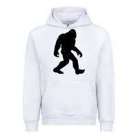 White bigfoot in black design Urban Hoodie - artisFamous