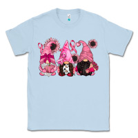 Dusty Blue breast cancer gnomes Classic Tee - CowGirlArtShop
