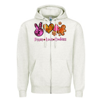 Peace Love Cookies Zipper Hoodie | Teevron