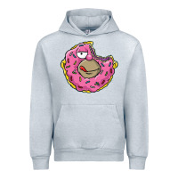 Heather Grey DONUT Urban Hoodie - artisFamous