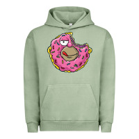 Pigment Oil Green DONUT Urban Hoodie - artisFamous