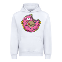 White DONUT Urban Hoodie - artisFamous
