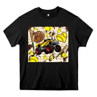 Black softball crusher Heavy Core Tee - TumblerDesignByShophia