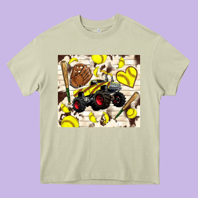 Softball Crusher Heavy Core Tee Designed By Tumblerdesignbyshophia