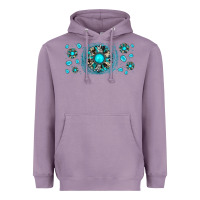 Lavender turquoise gemstone sunflower Heavyweight Hoodie - JahusDesignShop