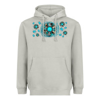 Moon Dust turquoise gemstone sunflower Heavyweight Hoodie - JahusDesignShop