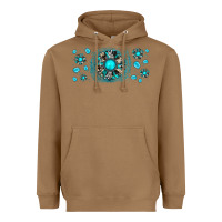 Toasted Coconut turquoise gemstone sunflower Heavyweight Hoodie - JahusDesignShop