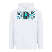 White turquoise gemstone sunflower Heavyweight Hoodie - JahusDesignShop
