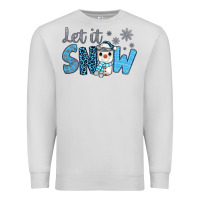 Dove Grey let it snow snowman coffee Premium Sweatshirt - JahusDesignShop