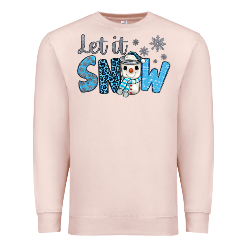 Let It Snow Snowman Coffee Premium Sweatshirt by JahusDesignShop | Teevron