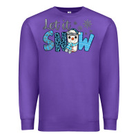 Purple let it snow snowman coffee Premium Sweatshirt - JahusDesignShop