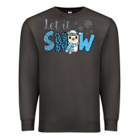 Smoke let it snow snowman coffee Premium Sweatshirt - JahusDesignShop