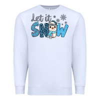 White let it snow snowman coffee Premium Sweatshirt - JahusDesignShop