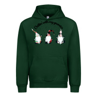 Forest Green chillin' with my gnomies for light Urban Hoodie - artisFamous