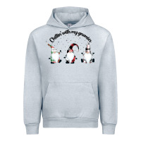 Heather Grey chillin' with my gnomies for light Urban Hoodie - artisFamous