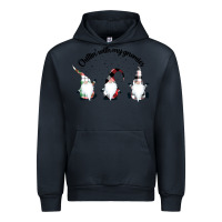 Navy chillin' with my gnomies for light Urban Hoodie - artisFamous