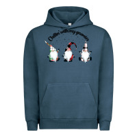 Pigment Midnight Navy chillin' with my gnomies for light Urban Hoodie - artisFamous