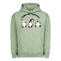 Pigment Oil Green chillin' with my gnomies for light Urban Hoodie - artisFamous