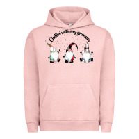 Pigment Salmon chillin' with my gnomies for light Urban Hoodie - artisFamous