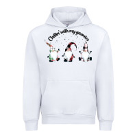 White chillin' with my gnomies for light Urban Hoodie - artisFamous