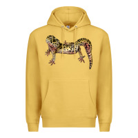 Antique Gold Gecko Lizard Illustrations Premium Hoodie - LillyAllenDesigns