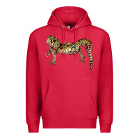Cardinal Gecko Lizard Illustrations Premium Hoodie - LillyAllenDesigns