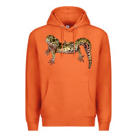 Carrot Gecko Lizard Illustrations Premium Hoodie - LillyAllenDesigns