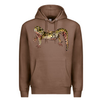 Chestnut Gecko Lizard Illustrations Premium Hoodie - LillyAllenDesigns
