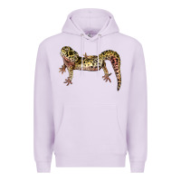 Lilac Gecko Lizard Illustrations Premium Hoodie - LillyAllenDesigns