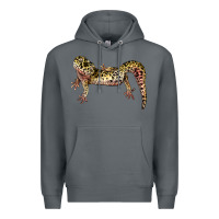Rock Gecko Lizard Illustrations Premium Hoodie - LillyAllenDesigns
