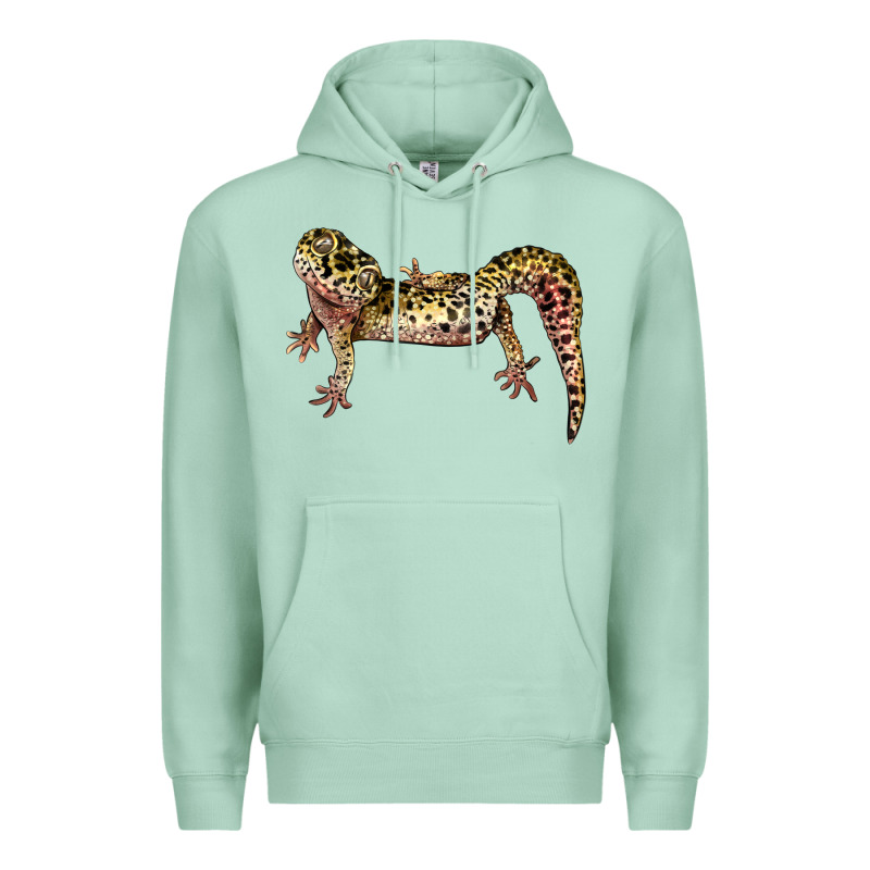Gecko Lizard Illustrations Premium Hoodie by LillyAllenDesigns | Teevron