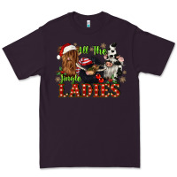 Plum all the jingle ladies Premium Tee - CowGirlArtShop