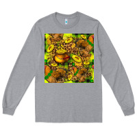 Heather Grey St. Patrick's Chicken With Pot Of Gold Long Sleeve Tee - FaDigitalArtStudio