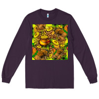 Plum St. Patrick's Chicken With Pot Of Gold Long Sleeve Tee - FaDigitalArtStudio