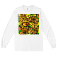 White St. Patrick's Chicken With Pot Of Gold Long Sleeve Tee - FaDigitalArtStudio