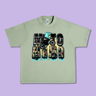 Moto Mama Mother's Day Urban Heavy Tee Designed By Fadigitalartstudio