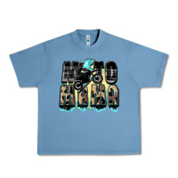 Pebble Blue Moto mama Mother's Day Urban Heavy Tee - FaDigitalArtStudio