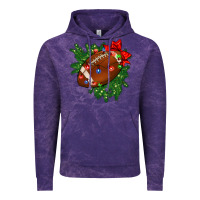 Cloud Purple american football christmas with lights and ribbon Vintage Hoodie - FaDigitalArtStudio