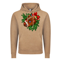 Vintage Coffee american football christmas with lights and ribbon Vintage Hoodie - FaDigitalArtStudio