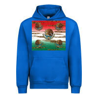Cobalt Mexican Flag Urban Hoodie - RanaPortraitStore